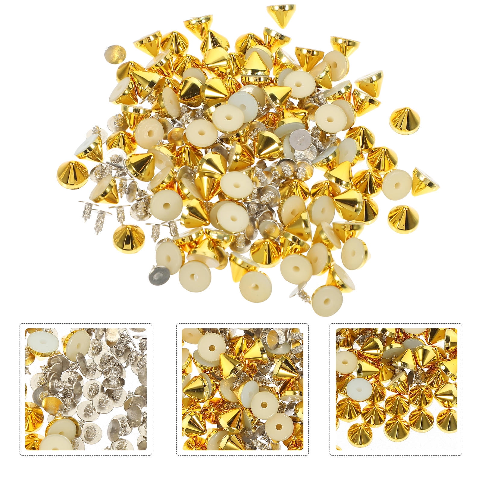 GOOHOCHY 100Pcs Crafting Studs Plastic Craft Rivets Crafting Rivet ...