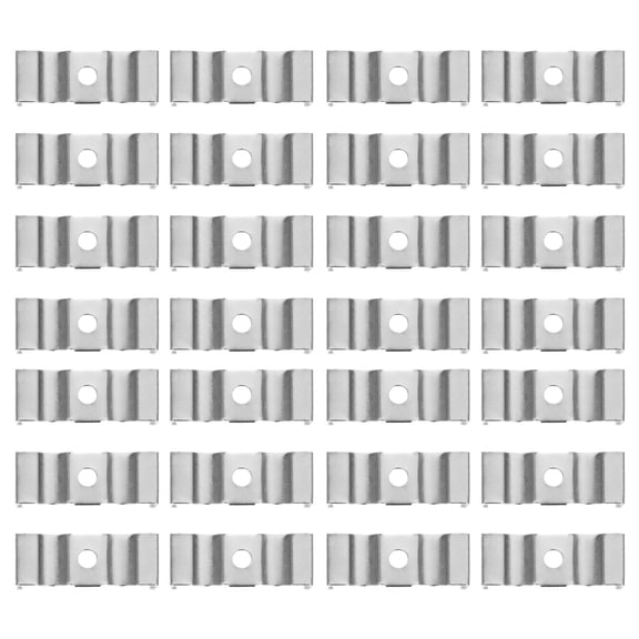 FUEENIRVA Led Light Clips U Clips Holders Manganese Steel 100Pcs 1.34X0.46X0.4In