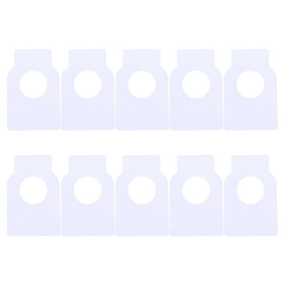 FUEENIRVA Waterproof PVC Hanging Bottle Tags Double Sided Blank for DIY Decor 100Pcs