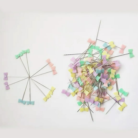 GOOHOCHY 100pcs Colorful Button Head Pins for DIY Sewing Crafts Durable Plastic and Metal Flat Pins