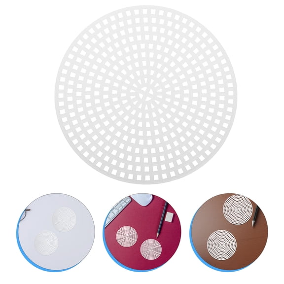 GOOHOCHY 100pcs DIY Mesh Sheets Plastic Canvas Sheets Craft Making Plastic Sheets Plastic Round Weaving Sheets Embroidery Plastic Mesh Sheets Embroidery Grid Sheets