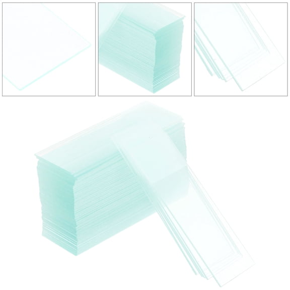 GOOHOCHY 100-Piece Educational Microscope Slides Set for Science Learning and Professional Technology Use