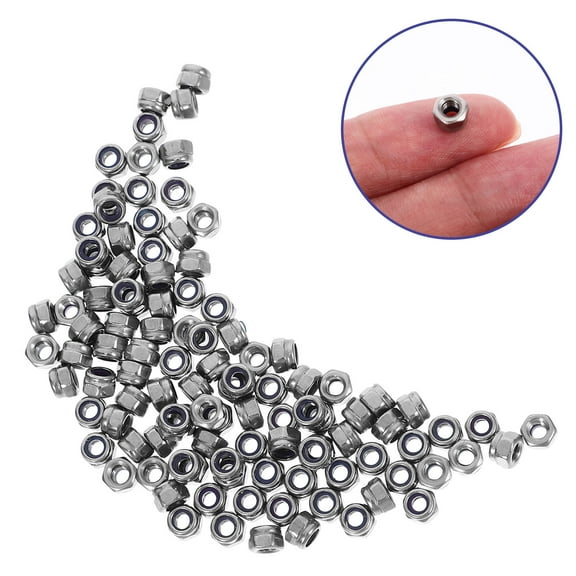 GOOHOCHY 100pcs Nut Set Drive Nuts Fasteners 304 Stainless Nuts Replacement Nuts ( 3)