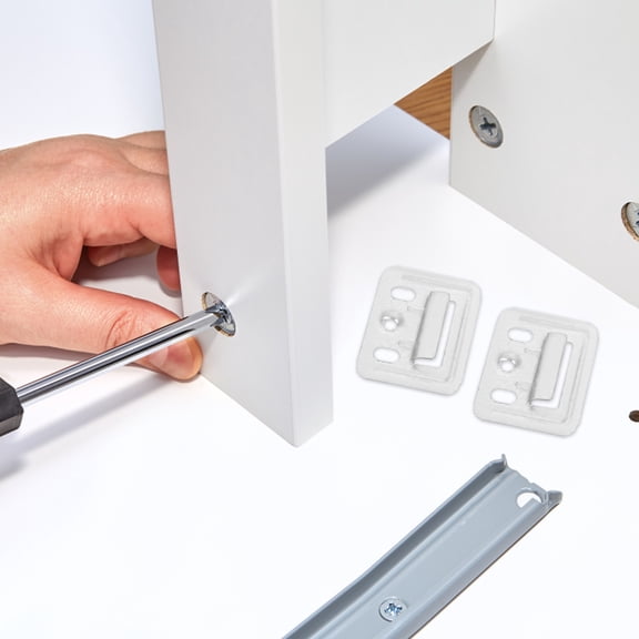 GOOHOCHY 100pcs Wall Panel Clips for Installation Metal Wall Panel Supports Wall Panel Brackets Hanging Brackets, Furniture Buckle Wall Panel Clam