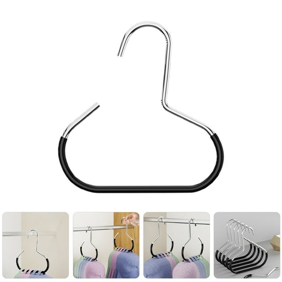 GOOHOCHY 10PCS Belt Scarf Hangers for Closet non-slip Steel Tie Rings Holder Organizer for Neckties Shawls Scarves Veils Display Tank Tops