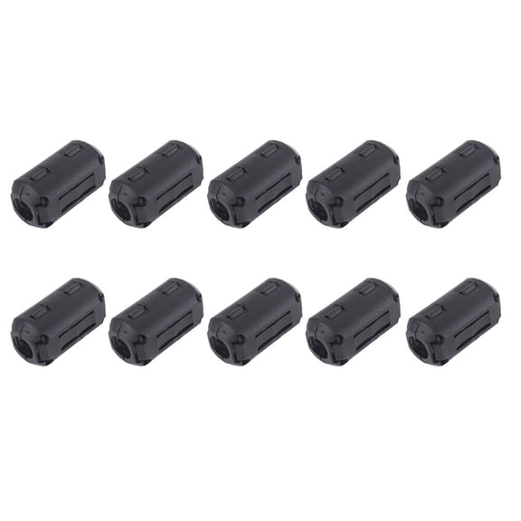 Mobutofu Ferrite Core Filters Black Nickel Zinc Ferrite For Data Cables 10Pcs
