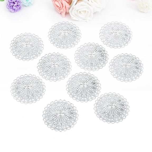 GOOHOCHY 10Pcs Diy Accessories Pendants for Jewelry Making Resistant Durable 3.6 x 3.6 x 0.1in