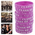 thumbnail image 1 of GOOHOCHY Graduation Wristbands Purple Silicone 10Pcs 2.8X2.8X0.5In, 1 of 8