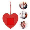 thumbnail image 1 of GOOHOCHY 10Pcs Heart Shape Valentines Day Photo Frame with Felt and Sequins, 1 of 8