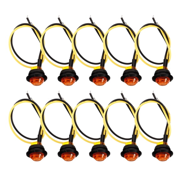 GOOHOCHY RV Side Marker Lights LED Indicator Lights Yellow 10pcs PC