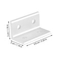 thumbnail image 1 of GOOHOCHY 10Pcs Silver Inside Corner Bracket for Extrusion Connectors, 1 of 8