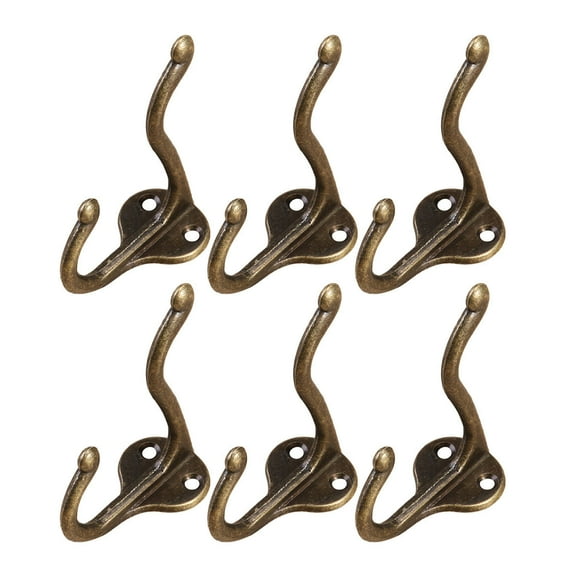 GOOHOCHY 10Pcs Vintage Towel Hook Bronze Wall Mounted For .8Cm * 2.7Cm * 2.7Cm