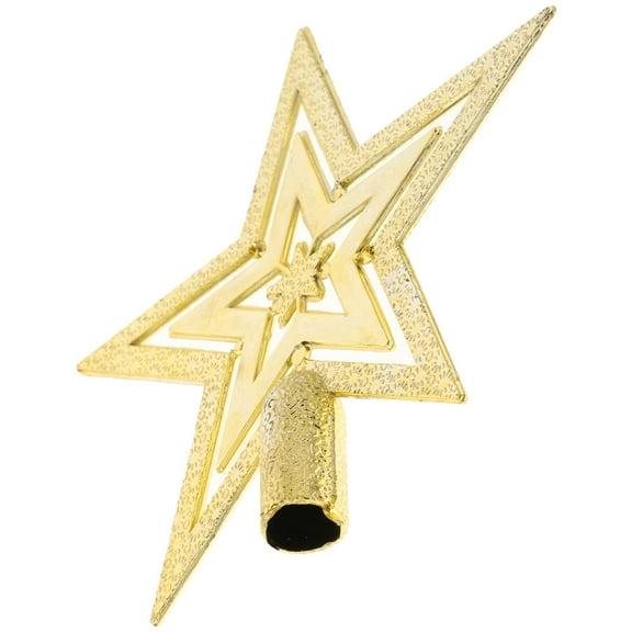 FUEENIRVA small tree topper Christmas Tree Topper Star PVC Tree Decoration Festival Celebration 1Set