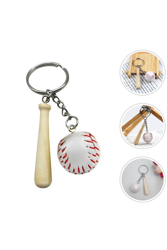10pcs Baseball Softball Keychain DIY Crafting Keyring Boys Girls Team Baseball Party Favor Birthday Athletes Souvenir