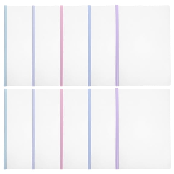 GOOHOCHY 10pcs Bookbinding Slide Bar Plastic Binders Slide Grip Binding Bars Plastic Slide Binders Bar Slide Binders