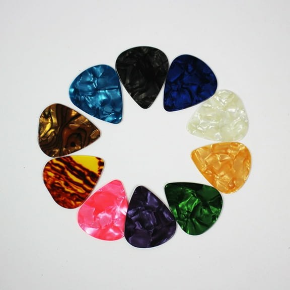 GOOHOCHY 10pcs Guitar Picks Colorful Shining Guitar Picks for Guitar Bass Ukulele Mandolin Banjo