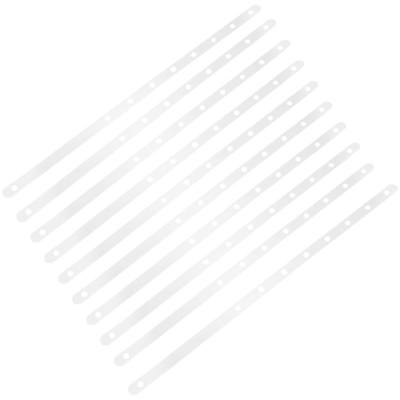 GOOHOCHY 10pcs Hanging Merchandise Strips Plastic Closet Hanger Strips Retail Display Space Saver Hanger Extenders For Clothing Display