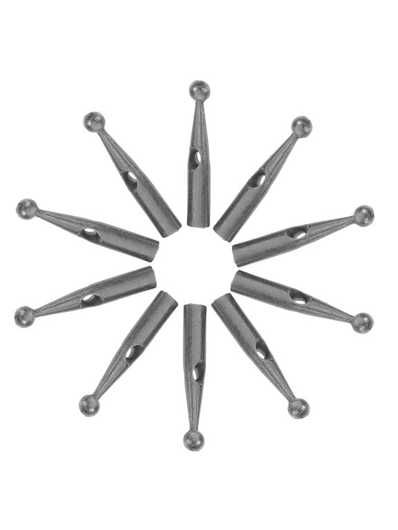 10pcs Metal Folding Umbrella Tips Parts Umbrella Tail Bead Replacement Umbrella Tail End Caps Umbrella Repairing Beads for Various Umbrella