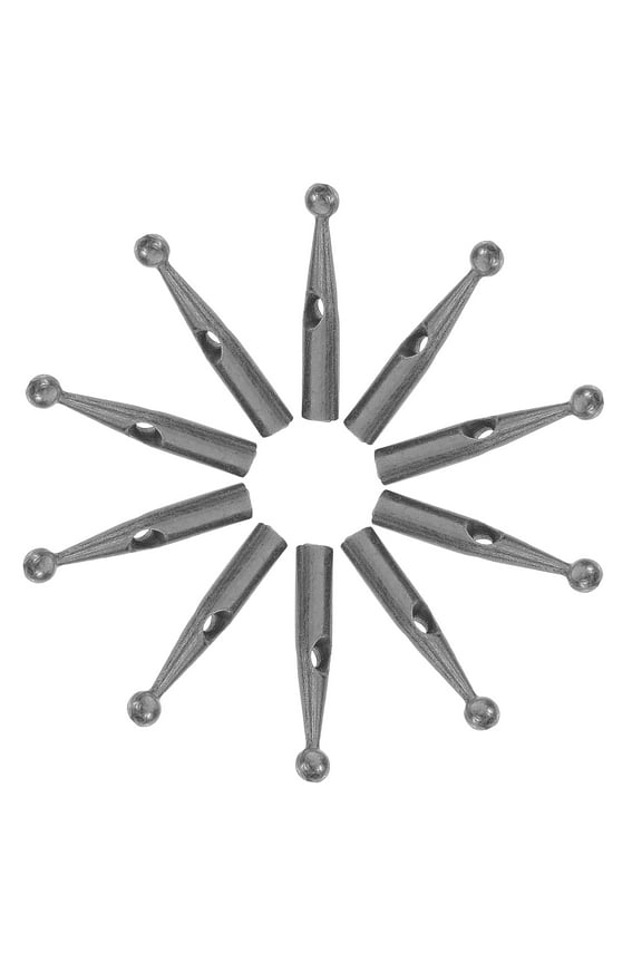 10pcs Metal Folding Umbrella Tips Parts Umbrella Tail Bead Replacement Umbrella Tail End Caps Umbrella Repairing Beads for Various Umbrella