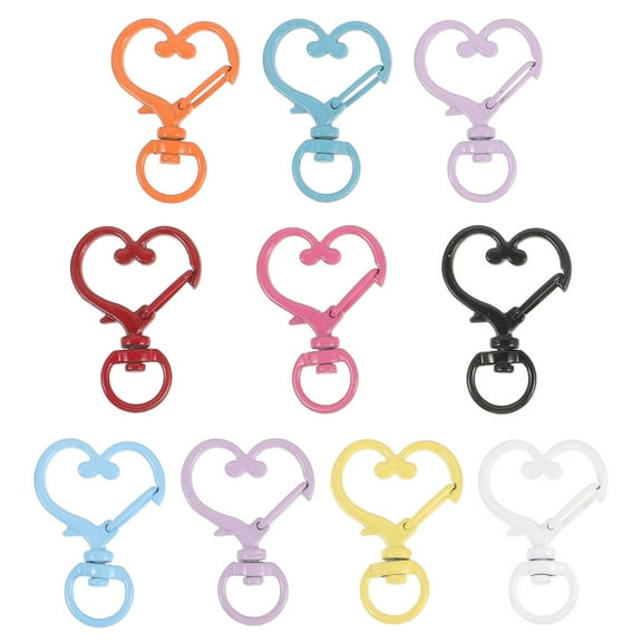 GOOHOCHY 10pcs Rotatable Rings Buckle for Purse Metal Key Rings for Wallet Strap Shoe Accessories