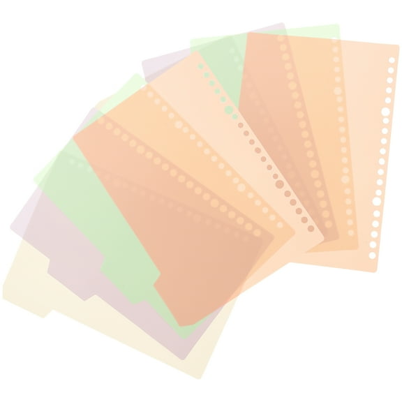 GOOHOCHY Loose-Leaf Notebook Tabs Binder Dividers Macaron Color 10Pcs