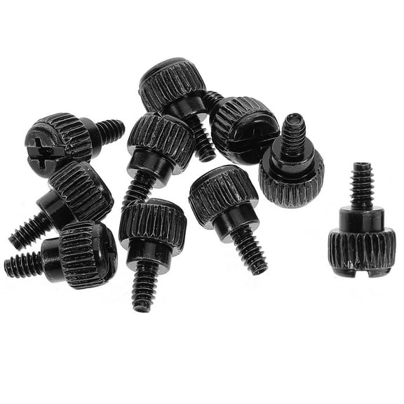 GOOHOCHY 10pcs Thumb Screws Computer Case Hand Tightening Small Screws Secure Side Panel Electronic Parts For Pc Repairs Assembly Diy Projects