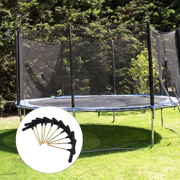 GOOHOCHY 10pcs Trampoline Spring Tension Tool to Adjust The Trampoline Spring Tool T-Hook