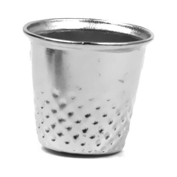 GOOHOCHY 10pcs Vintage Sewing Thimble for DIY Crafts (Silver)