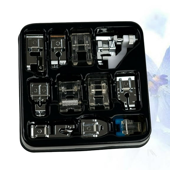 FUTUREORYY Gathering Foot for Sewing Machine Silver 11Pcs
