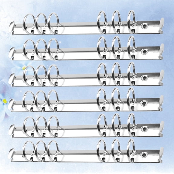 GOOHOCHY 12 Pcs Binder Mechanisms Loose Leaf Book Binding Office Supply