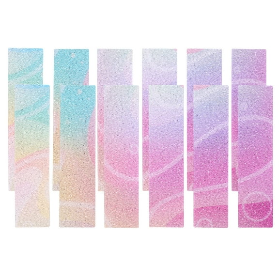 GOOHOCHY 12 Pcs Calm Fidgets Decompression Strip Desktop Sensory Stickers 10X2.5CM