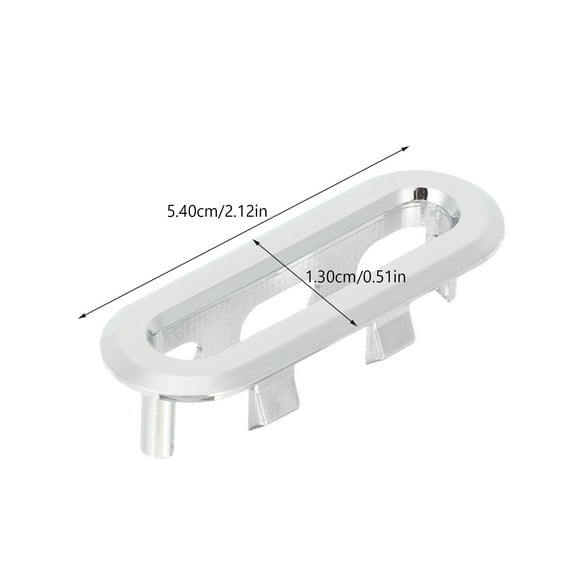 GOOHOCHY 12 Pcs Cap Overflow Ring Sink Water Stopper 5.40X1.30X1.20CM Silver