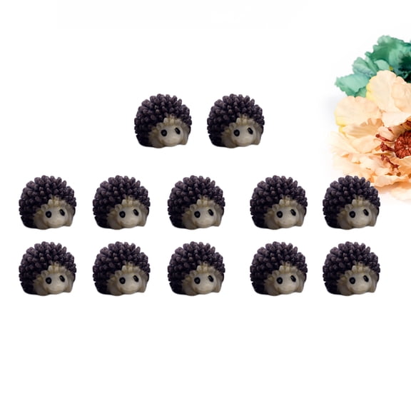 GOOHOCHY 12 Pcs Cartoon Hedgehog Figurines Non- Ornaments
