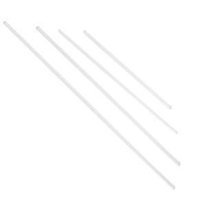 GOOHOCHY 12-Piece Transparent Glass Stirring Rods for Laboratory Mixing and Stirring Applications
