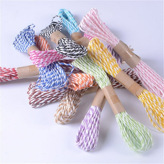 GETAJGHSD 12Pcs Durable Paper Rope Assorted Colors for Handmade Crafting and Decorative Bundling