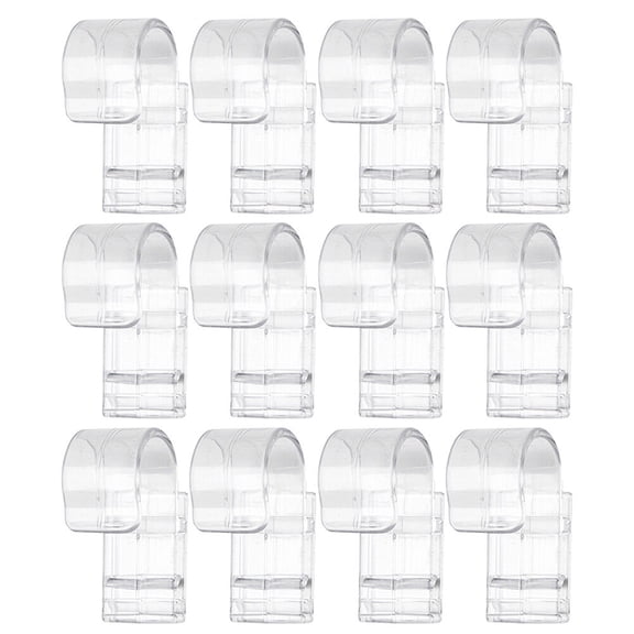 Mobutofu Bathroom Toothpaste Storage Hanger Transparent ABS 12pcs