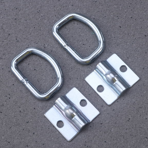 GOOHOCHY  12 Pcs Trailers D Rings Anchor Lashing Fit Universal Silver
