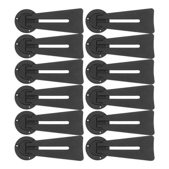 GOOHOCHY  12 Pcs Wood Picture Frame Back Pedestals Photo Bracket Black
