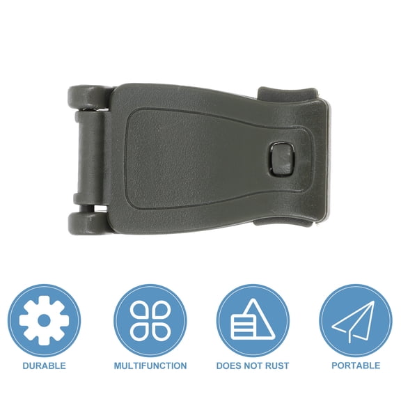 FUTUREORYY Plastic Buckles for Webbing Rectangular 12Pcs Mud Color Backpack Buckle Replacement