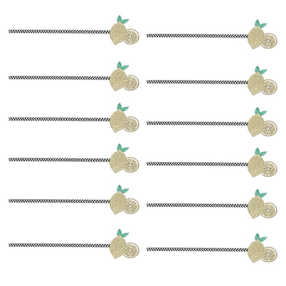 GOOHOCHY 12Pcs Decorative Fabric Straws in Assorted Colors for Festival and Celebration Events