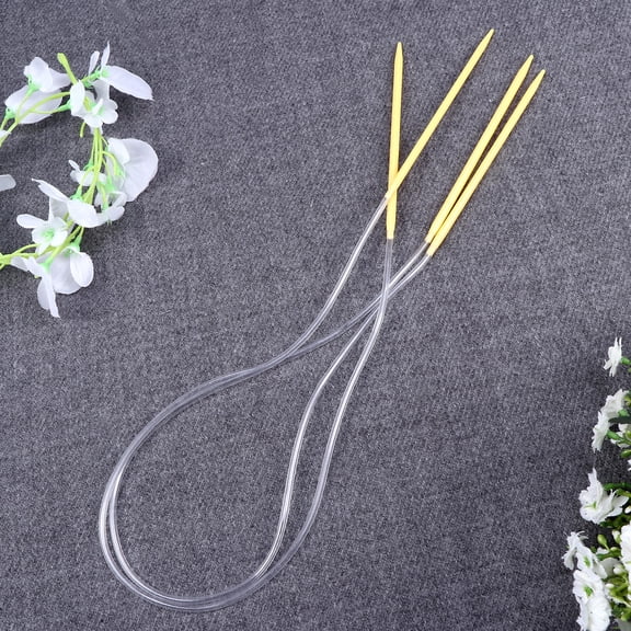GOOHOCHY 12-Piece 80cm Circular Knitting Needles Set, Colorful Aluminum Crochet and Knitting Tools Kit for Professionals