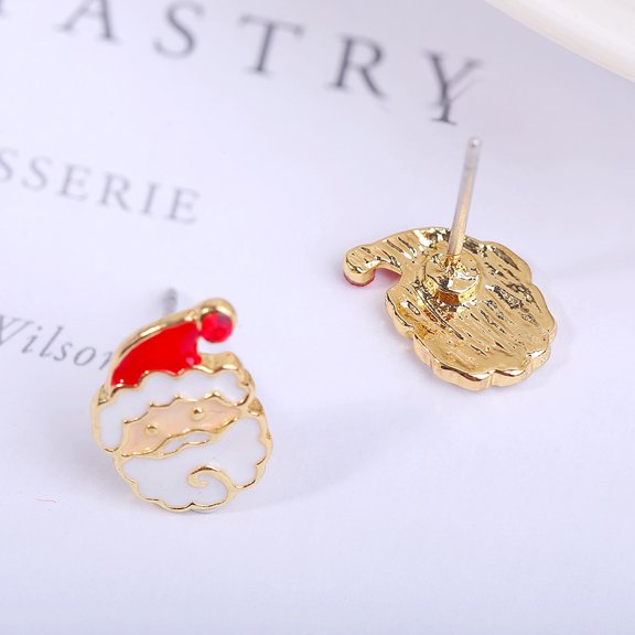 GOOHOCHY 12pcs Christmas Earrings Set Holiday Ear Accessories Festive Jewelry Xmas Gift for Women Ladies Party Casual Wear