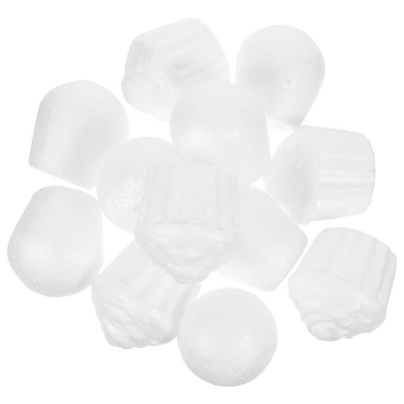 GOOHOCHY 12pcs Foam Cupcake Model DIY Craft Foam Cake Kids Art Crafts Accessories