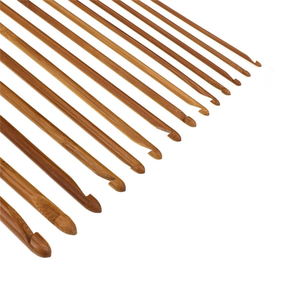 GOOHOCHY 14-Piece Crochet Hook Set with Lightweight Knitting Tools Portable Craft Kit for Beginners and Experienced Crafters