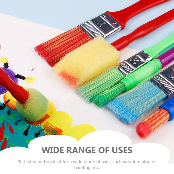 GOOHOCHY  14 Pcs Drawing Miniature Painting Tools Paintbrushes for Doodling Kids