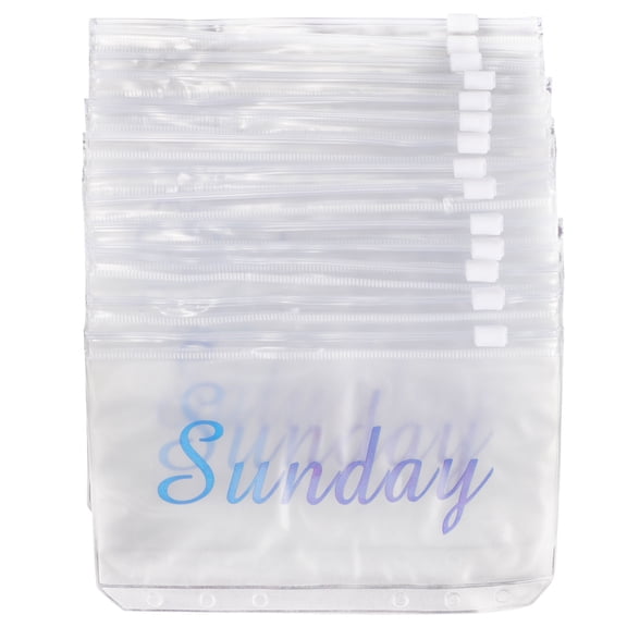 ADDHAT 14-Piece Budget Cash Envelope Binder with Clear PVC Pockets for Effective Financial Planning and Expense Management