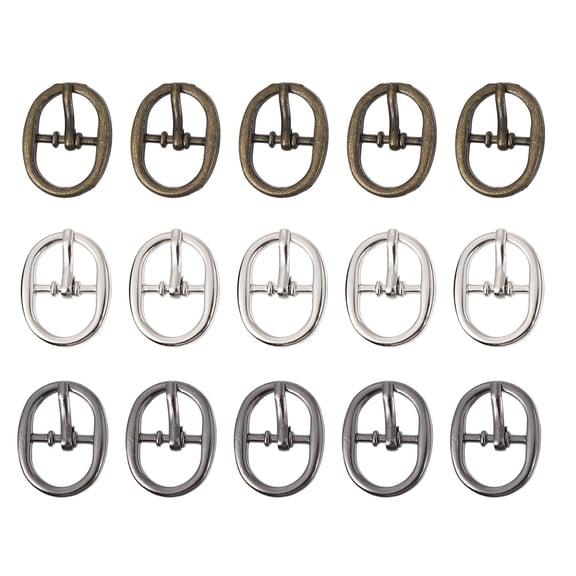 Mobutofu 15Pcs Alloy Adjustable Buckles for Bag Strap Adjustment in Assorted Colors
