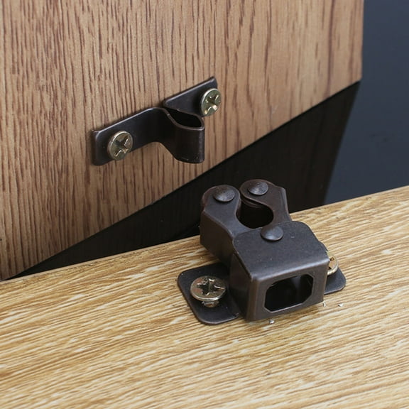 GOOHOCHY 15 Pcs Fixture Cabinet Doors Steel Cupboard Clip 3.2X1.1cm