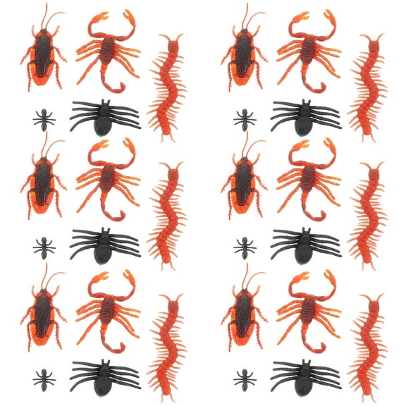 GOOHOCHY 150 PCS Plastic Fake Insects Realistic Bugs Simulation Small for Party Favors and Decoration