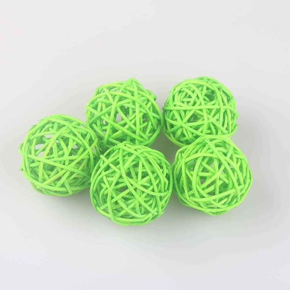 GOOHOCHY 15Pcs Wicker Vine Ball Hanging Decorations Assorted Color for Unique Home Decor